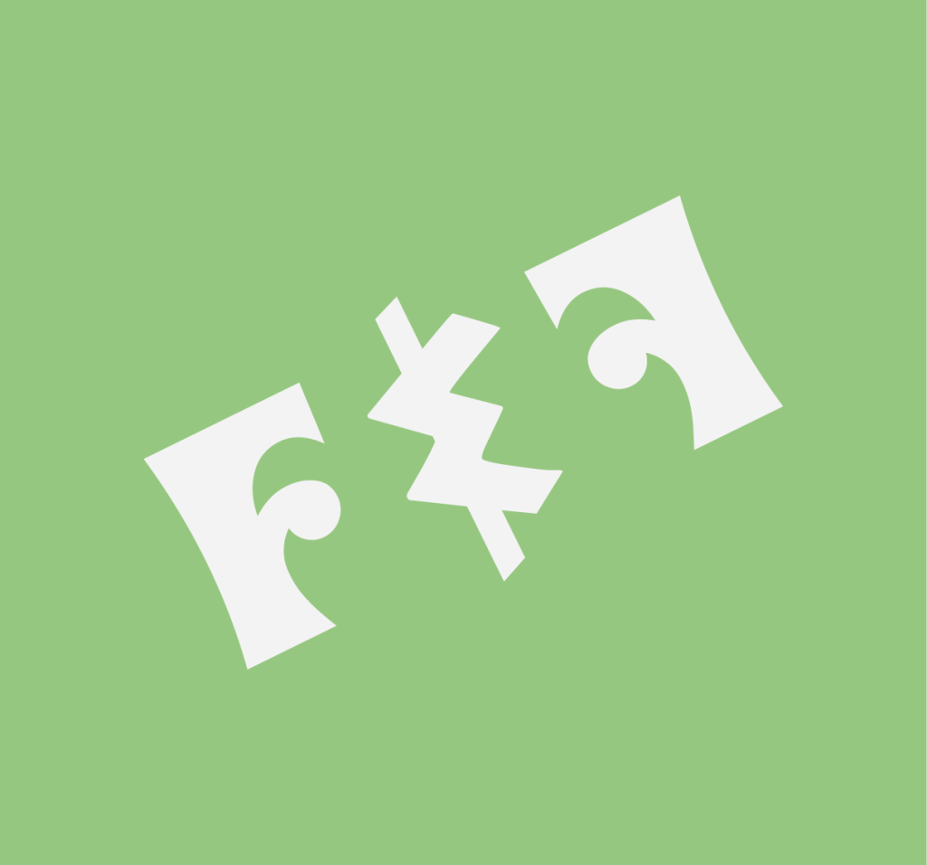 Fate and Foam alternative logo in green colour swatch