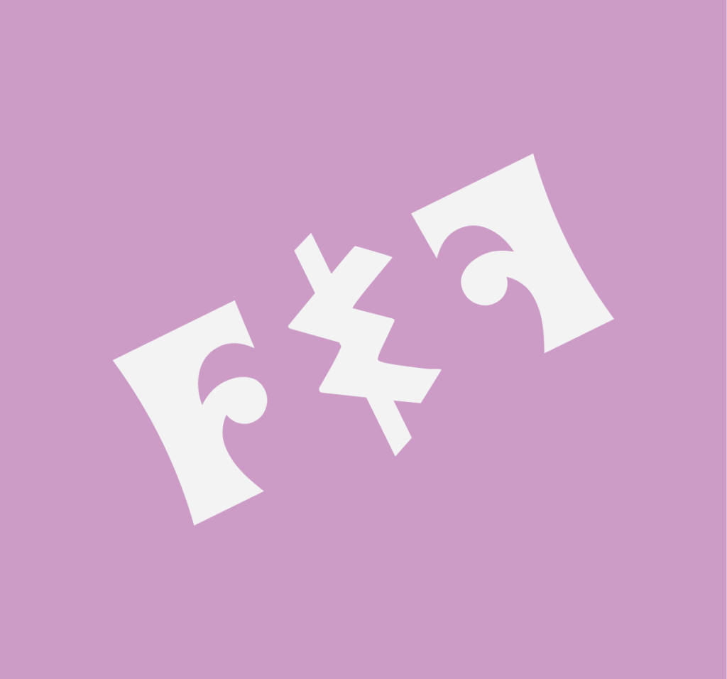 Fate and Foam alternative logo in purple colour swatch