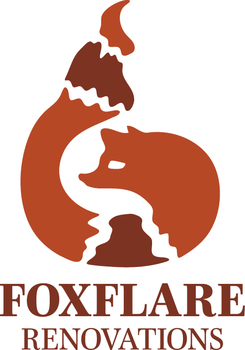 FoxFlare logo in vertical format